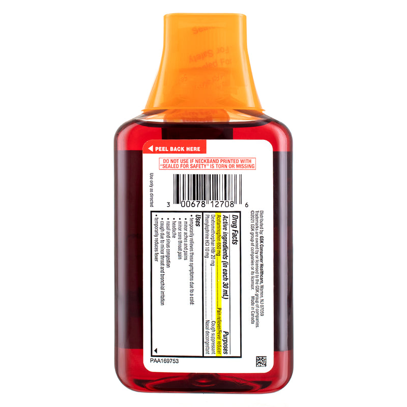 Theraflu ExpressMax Daytime Severe Cold & Cough Liquid, Berry, 8.3 fl oz
