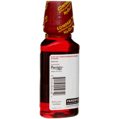 GoodSense Acetaminophen Nighttime Cold & Flu Relief Liquid, Cherry, 8 fl oz