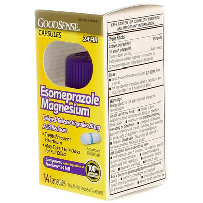 GoodSense Esomeprazole Magnesium Delayed Release Acid Reducer Capsules, 20 mg 24-Hour, 14 Ct