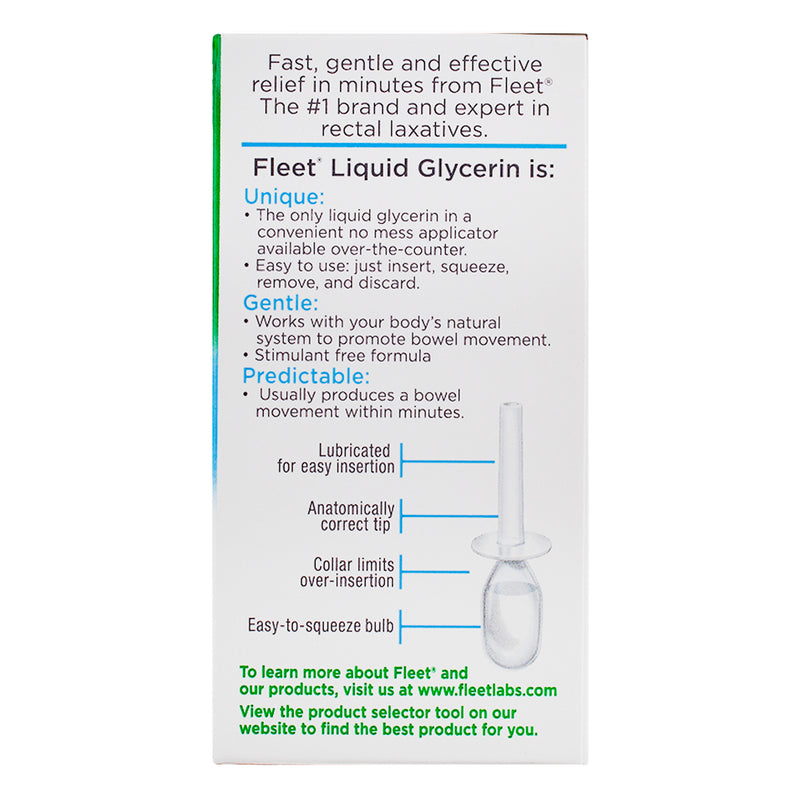 Fleet Liquid Glycerin Suppositories 4 Each Pack of 1