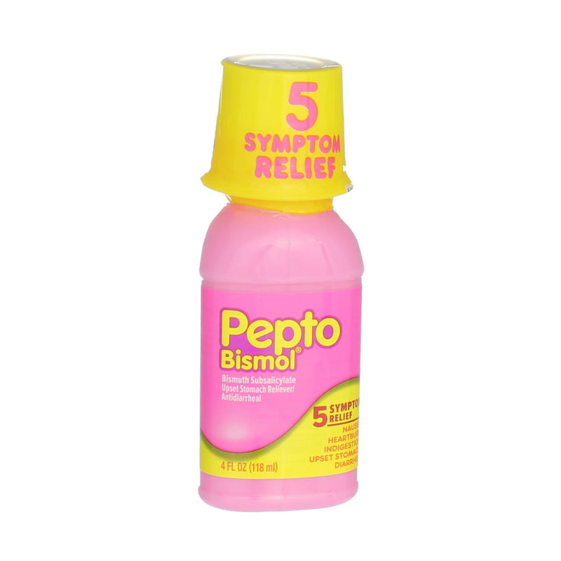 Pepto-Bismol 5 Symptom Digestive Relief Liquid, Original, 4 fl oz