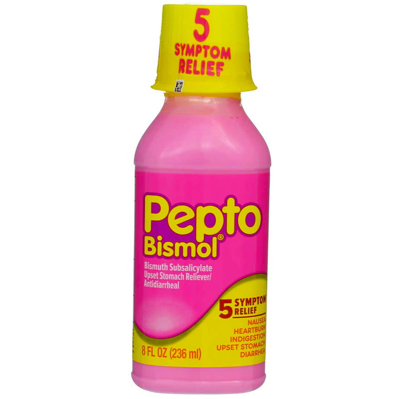 Pepto-Bismol 5 Symptom Digestive Relief Liquid, Original, 8 fl oz