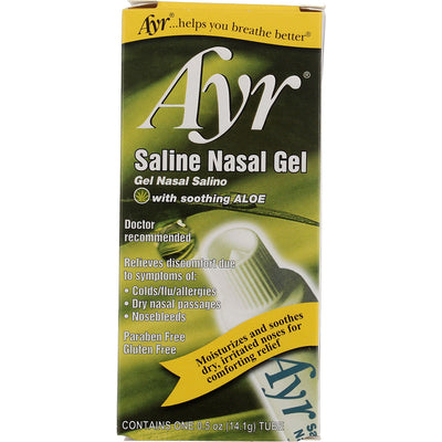 Ayr Saline Nasal Gel Nasel Gel Gel Cream, 0.5 oz