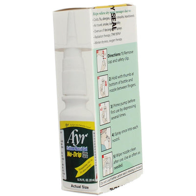 Ayr No Drip Sinus Spray Nasal Gel Spray, 0.75 fl oz