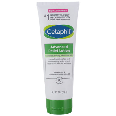 Cetaphil Continuous Dry Advance Relief Advance Relief Lotion, Shea Butter, 8 oz