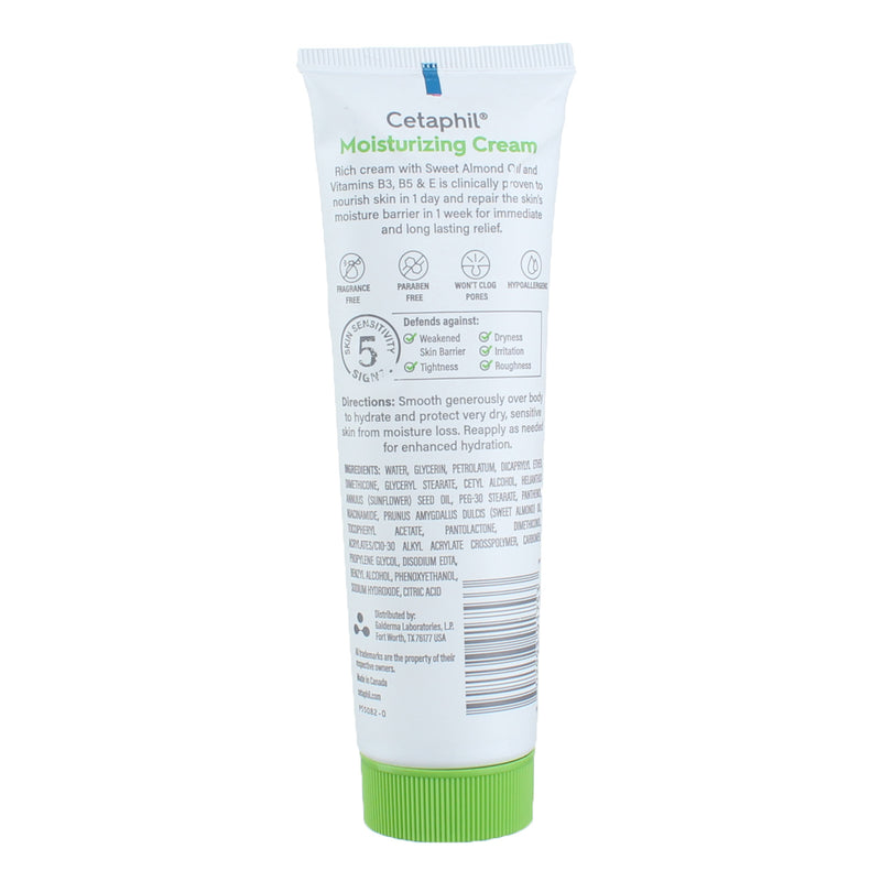 Cetaphil Sensitive Skin Very Dry To Dry Moisturizing Cream, 3 oz