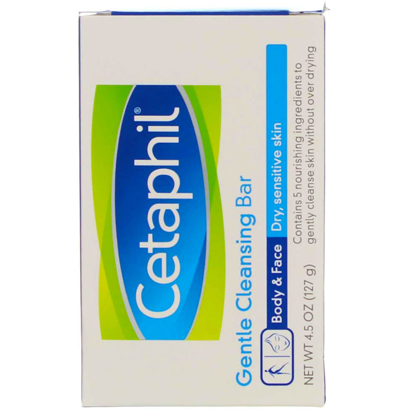 Cetaphil Dry Sensitive Skin Gentle Cleansing Bar, 4.5 Ounces