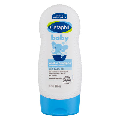 Cetaphil Baby Wash & Shampoo, Calendula, 7.8 fl oz