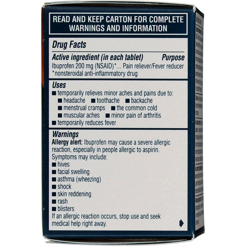 Advil Coated Caplets Ibuprofen Coated Tablets, 200 mg, 24 Ct 1.1 oz