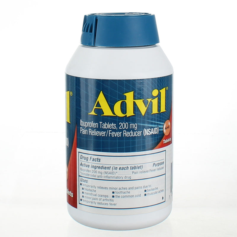 Advil Pain Reliever (NSAID) Fever Reducer Ibuprofen Tablets, 200 mg, 300 Ct