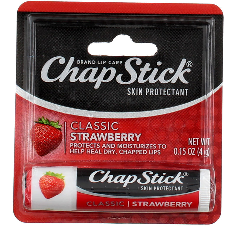 Chapstick Classic Lip Balm, Classic Strawberry, 0.15 oz
