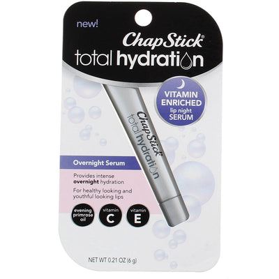 Chapstick Total Hydration Lip Serum, Overnight Serum 0.6 oz