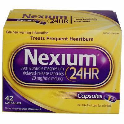 Nexium 24HR Capsules Acid Reducer, 20 mg, 42 Ct