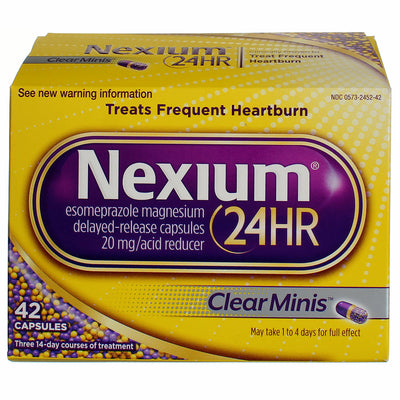 Nexium 24HR Clear Minis Acid Reducer, 20 mg, 42 Ct