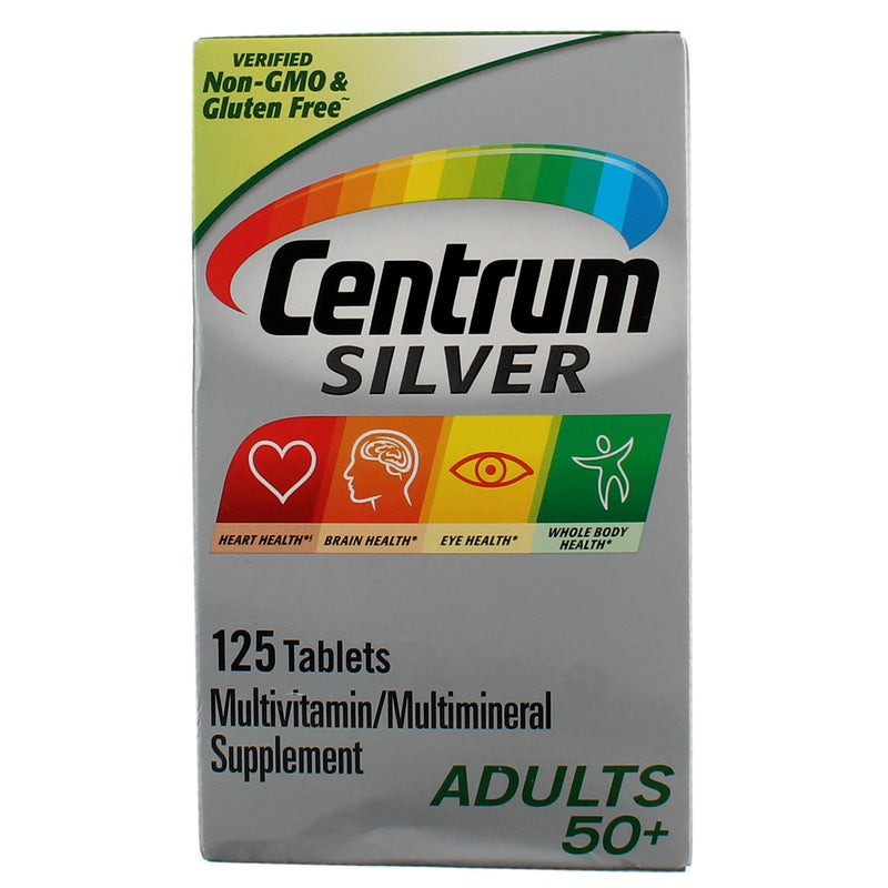 Centrum Silver Multivitamin for Adults 50 Plus, Multimineral Supplement, 125 Ct