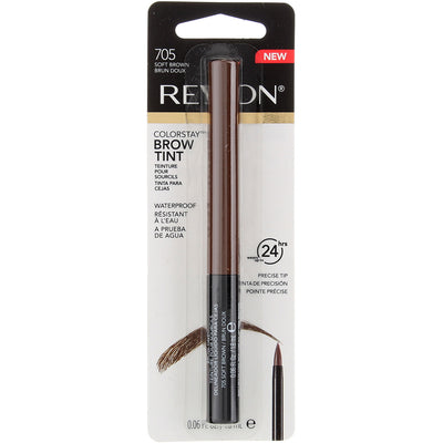 Revlon ColorStay Waterproof Brow Tint, Soft Brown 705, 0.06 fl oz
