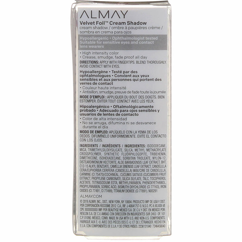 Almay Velvet Foil Cream Shadow, Ruby Glam 40, 0.36 fl oz