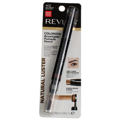 Revlon ColorStay Browlights Pomade Pencil Eyebrow Color, Soft Brown 402, 0.038 oz