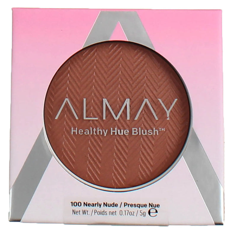 Almay Healthy Hue Face Blush, Nearly Nude 100, 0.17 oz