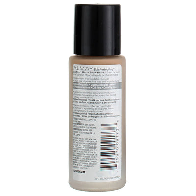Almay Skin Perfecting Oil Free Comfort Matte Foundation, Neutral Beige 160, 1 fl oz