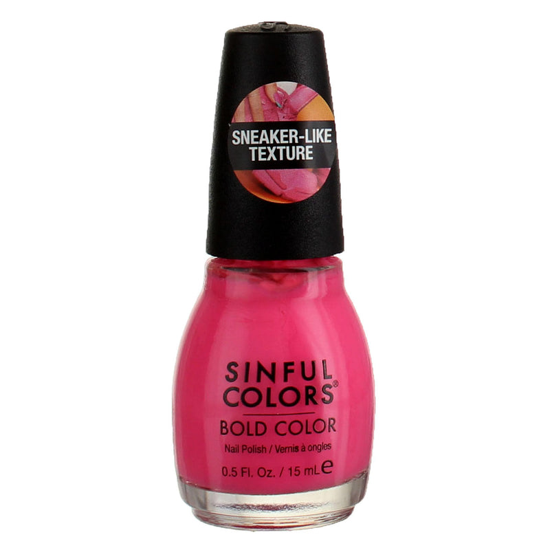 SinfulColors Bold Color Sneaker-like texture Nail Polish Liquid, Fit Chick, 0.5 fl oz