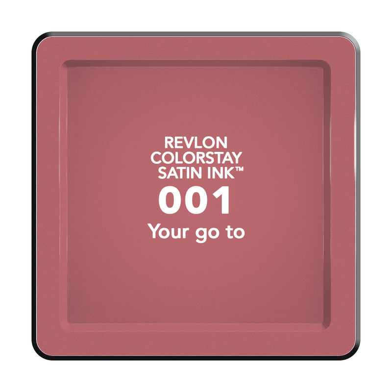 Revlon ColorStay Satin Ink Liquid Lipcolor, Your Go To 001, 0.17 fl oz