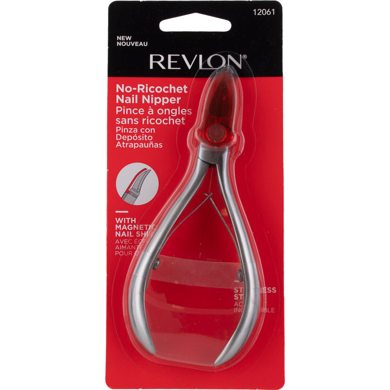 Revlon No-Ricochet Cuticle Nail Nipper and Hangnail Remover, Ultra Sharp Grooming Tool