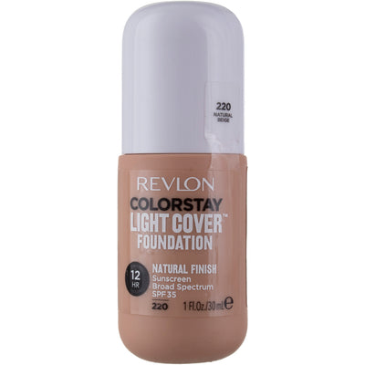 Revlon ColorStay Light Cover Foundation, Natural Beige 220, SPF 35, 1 fl oz