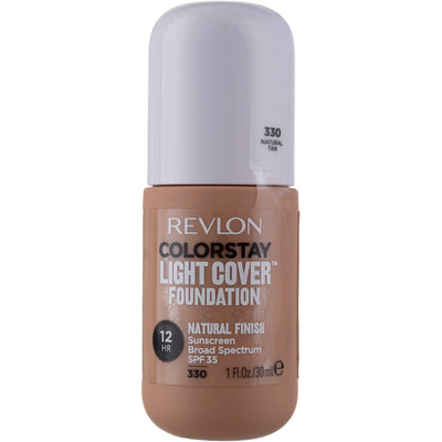 Revlon ColorStay Light Cover Foundation, Natural Tan 330, SPF 35, 1 fl oz