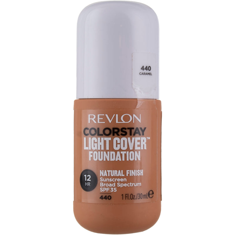 Revlon ColorStay Light Cover Foundation, Caramel 440, SPF 35, 1 fl oz