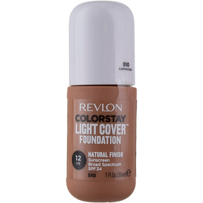 Revlon ColorStay Light Cover Foundation, Cappuccino 510, SPF 34, 1 fl oz