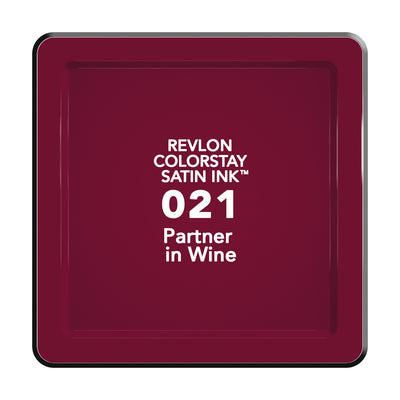 Revlon ColorStay Satin Ink Liquid Lipcolor, Partner in Wine 021, 0.17 fl oz