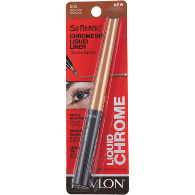 Revlon So Fierce! Chrome Ink Liquid Eyeliner, Shimmer Blend - 902 Bronzage