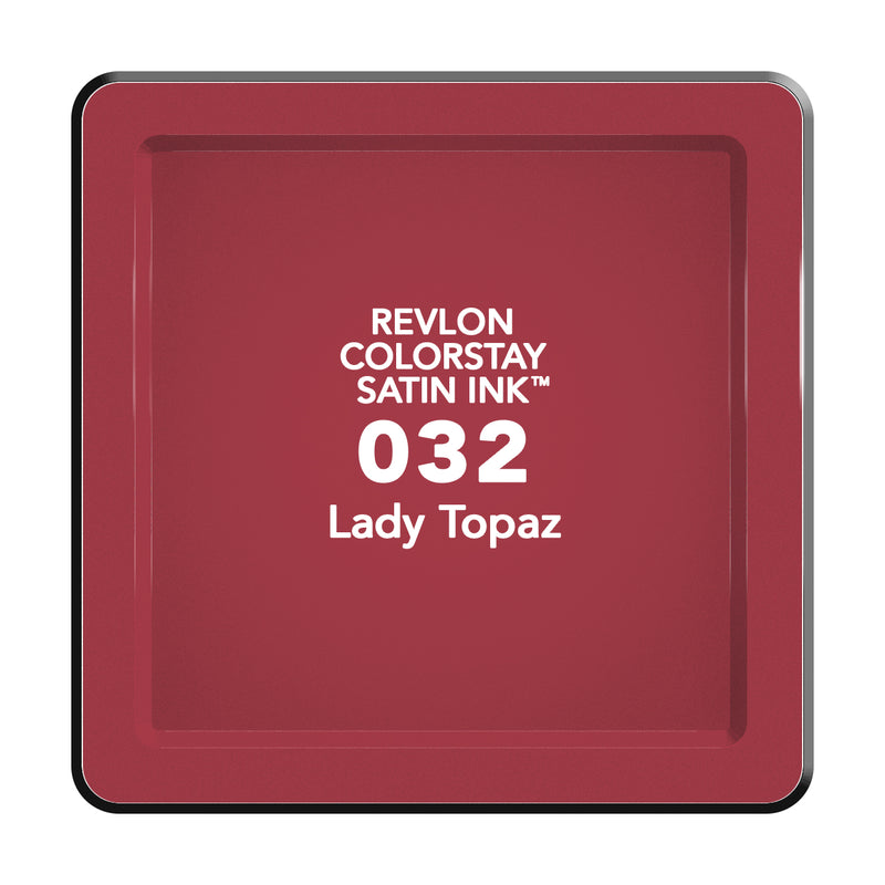 Revlon ColorStay Satin Ink Liquid Lipcolor, Lady Topaz 032, 0.17 fl oz