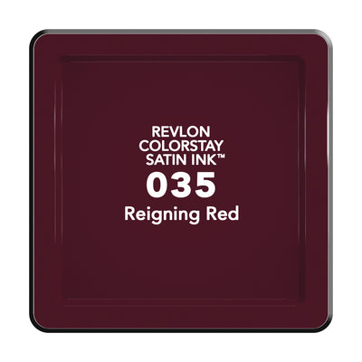 Revlon ColorStay Satin Ink Liquid Lipcolor, Reigning Red 035, 0.17 fl oz