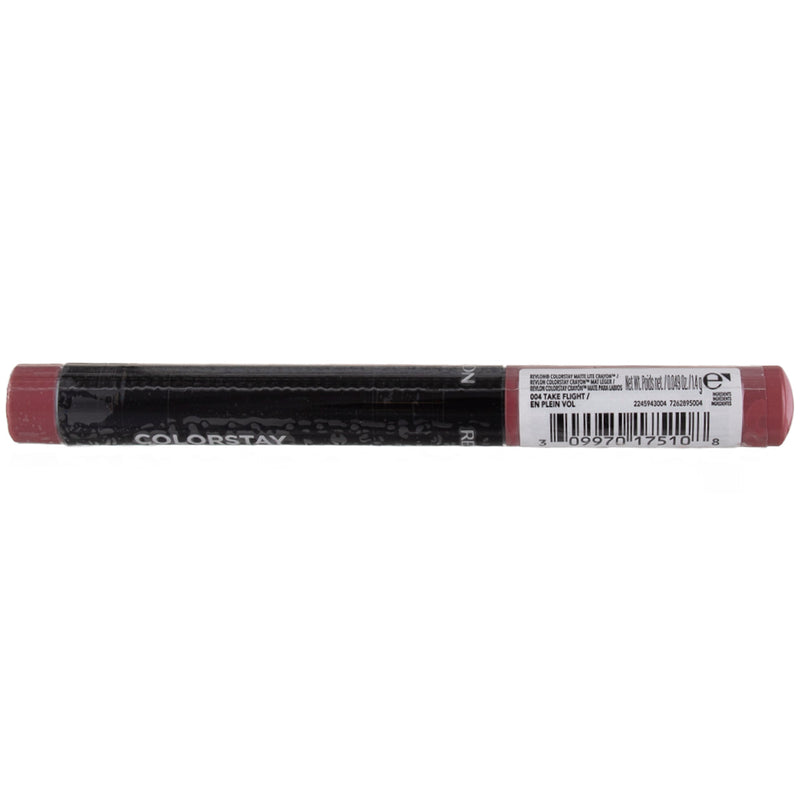 Revlon ColorStay Matte Lite Lip-Crayon, 004 Take Flight, 0.049 oz