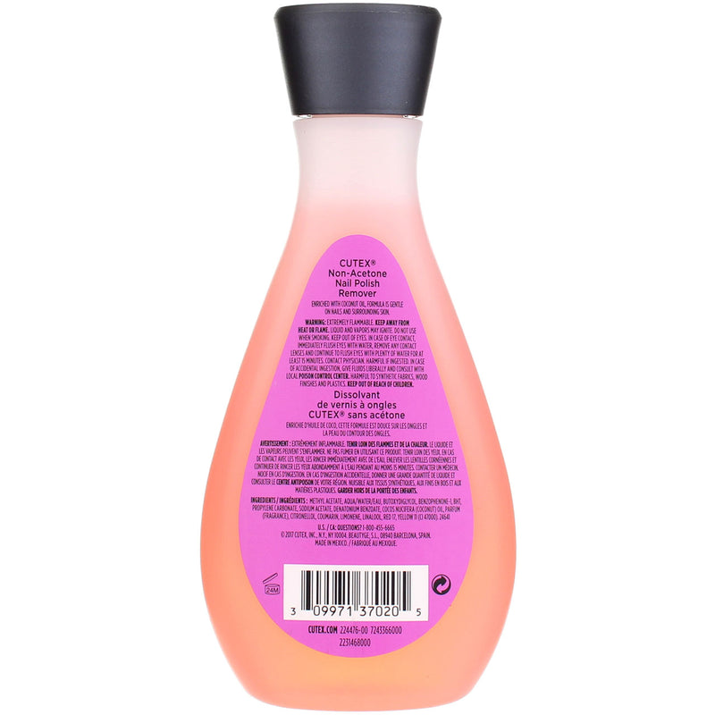 Cutex Non-Acetone Nail Polish Remover Liquid, 6.7 fl oz