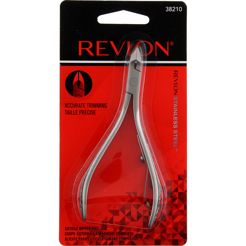 Revlon Stainless Steel Cuticle Nipper, 38210, Full Jaw