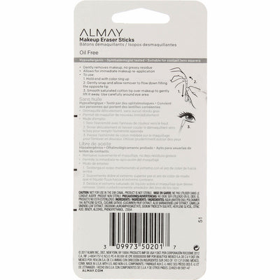 Almay Hypoallergenic Makeup Remover Sticks, 24 Ct