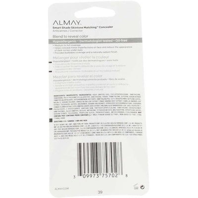 Almay Smart Shade Skintone Matching Concealer, Light/Medium 20, 0.37 fl oz