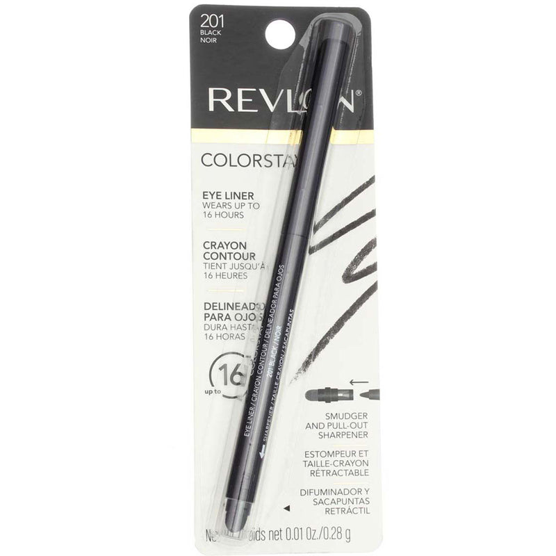 Revlon ColorStay Waterproof Eyeliner, Black 201, 0.01 oz