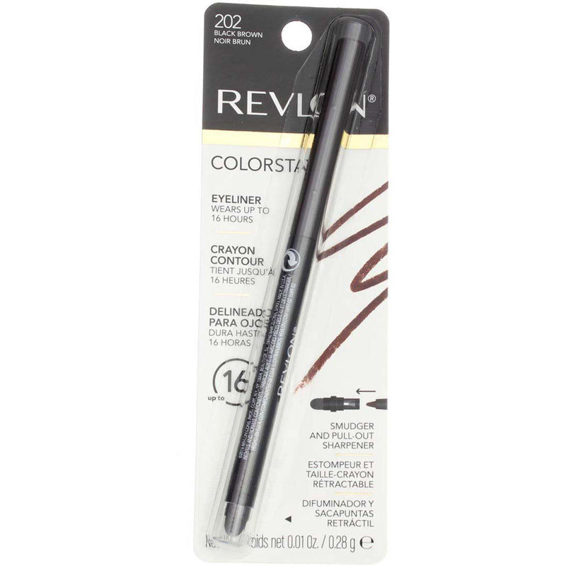 Revlon ColorStay Waterproof Eyeliner, Black Brown 202, 0.01 oz