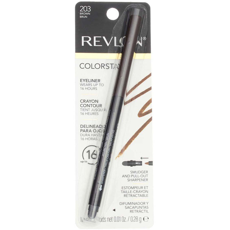 Revlon ColorStay Waterproof Eyeliner, Brown 203, 0.01 oz