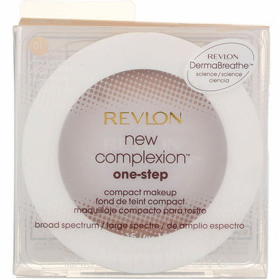 Revlon New Complexion One-Step Compact Makeup Foundation, Ivory Beige 1, SPF 15, 0.35 oz