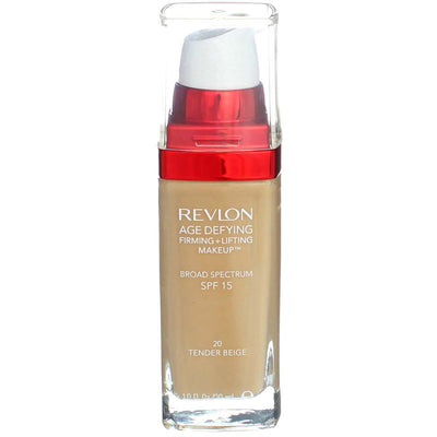 Revlon Age Defying 3X Firming + Lifting Makeup Foundation, Tender Beige 20, SPF 20, 1 fl oz