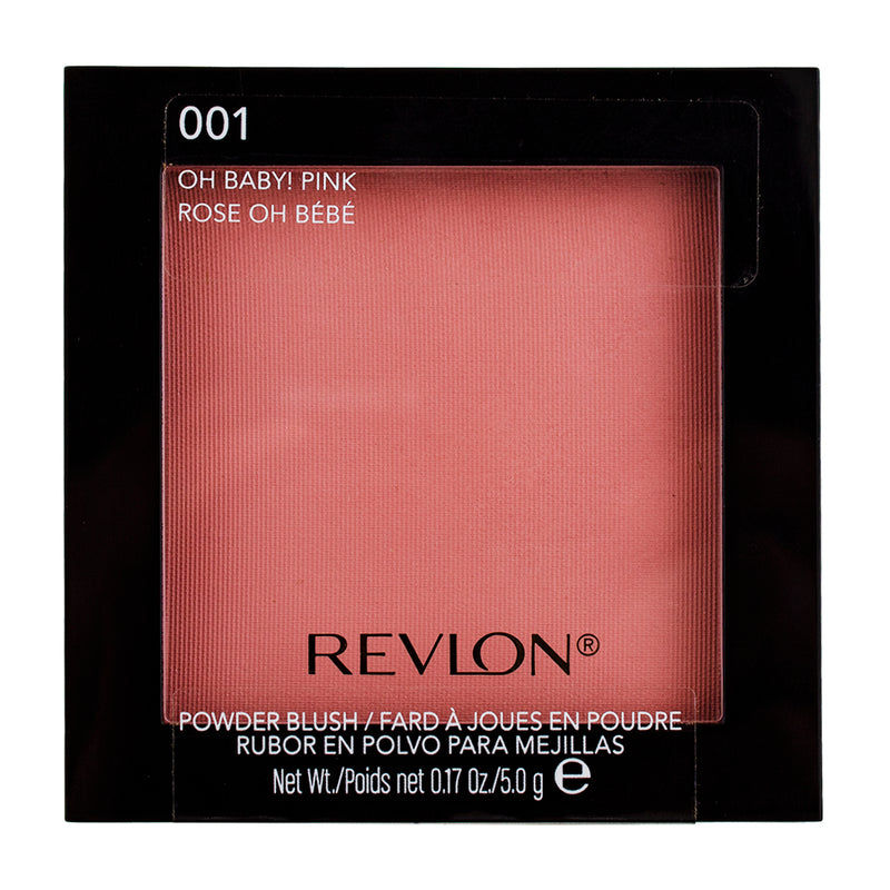 Revlon Powder Blush with Brush, Oh Baby! Pink 1, 0.17 oz