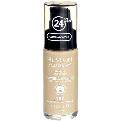 Revlon Colorstay Liquid Makeup Foundation with Pump - 180 Sand Beige