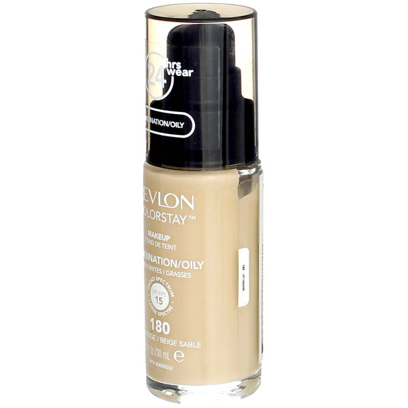 Revlon Colorstay Liquid Makeup Foundation with Pump - 180 Sand Beige