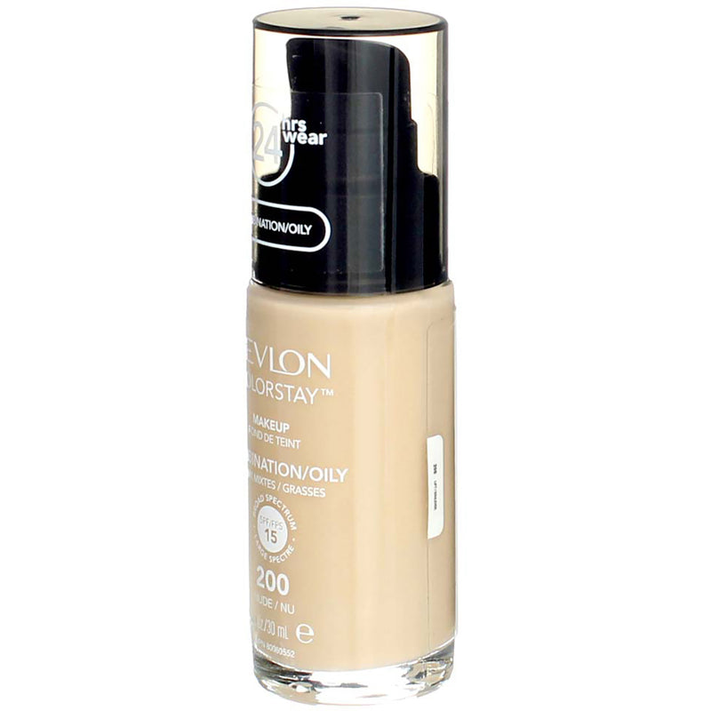 Revlon ColorStay Makeup Foundation For Combination Oily Skin, Nude 200, SPF 15, 1 fl oz