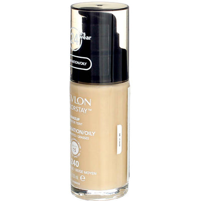 Revlon ColorStay Makeup Foundation For Oily Skin, Medium Beige 240, SPF 15, 1 fl oz